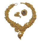 Jennifer Gibson Jewellery 2142 (1) Vintage Statement Beaded Pearl Collar