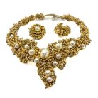 Jennifer Gibson Jewellery 2142 (3) Vintage Statement Beaded Pearl Collar