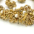 Jennifer Gibson Jewellery 2142 (6) Vintage Statement Beaded Pearl Collar