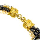 Jennifer Gibson Jewellery 2143 (3) Vintage Big Cat Pearl Torsade Necklace