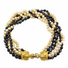 Jennifer Gibson Jewellery 2143 (5) Vintage Big Cat Pearl Torsade Necklace