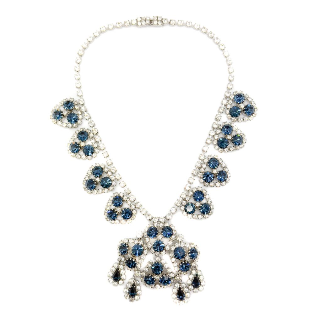 Vintage Eisenberg Ice Sapphire Necklace