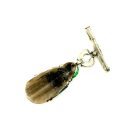 Jennifer Gibson Jewellery 2145 (1) Antique Deco Glass Buddha Brooch