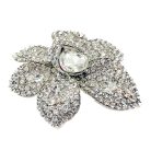 Jennifer Gibson Jewellery 2150 (3) Vintage Statement Crystal Flower Brooch