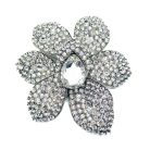 Jennifer Gibson Jewellery 2150 (4) Vintage Statement Crystal Flower Brooch