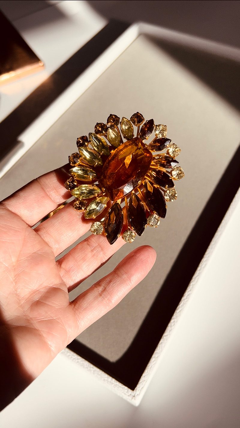 Statement vintage brooch