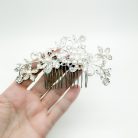 Jennifer Gibson Jewellery 2153 (1) Vintage Pearl Crystal Hair Comb
