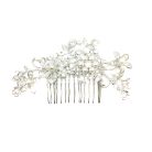 Jennifer Gibson Jewellery 2153 (2) Vintage Pearl Crystal Hair Comb
