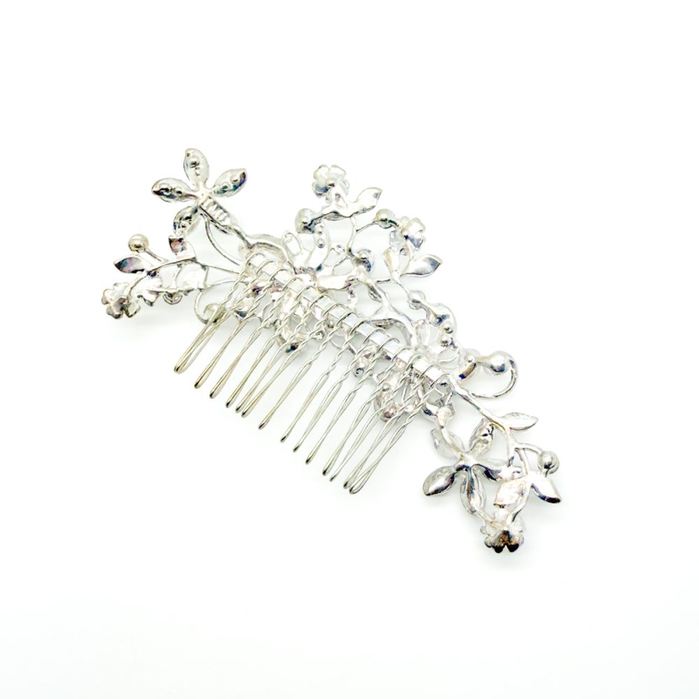 Vintage Pearl Crystal Hair Comb