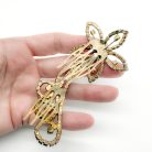 Jennifer Gibson Jewellery 2154 (5) Vintage Floral Crystal Hair Comb