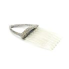 Jennifer Gibson Jewellery 2155 (4) Antique Art Deco Crystal Hair Comb