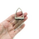Jennifer Gibson Jewellery 2155 (5) Antique Art Deco Crystal Hair Comb