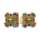 Jennifer Gibson Jewellery Antique Czech Buckle 2159 (1) Antique Czech Jewelled Buckle