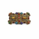 Jennifer Gibson Jewellery Antique Czech Buckle 2159 (2) Antique Czech Jewelled Buckle