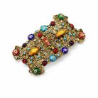 Jennifer Gibson Jewellery Antique Czech Buckle 2159 (5) Antique Czech Jewelled Buckle