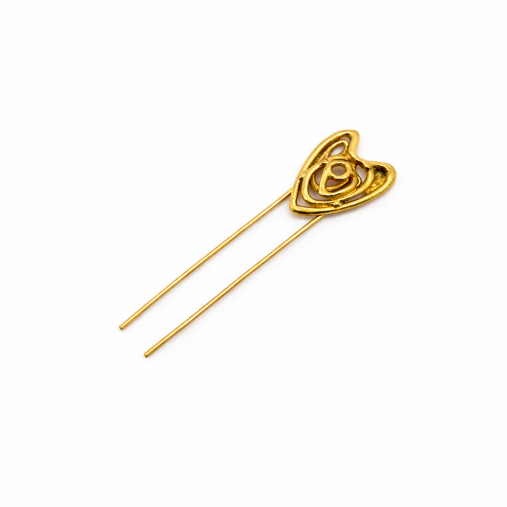Vintage Balenciaga Heart Hair Accessory