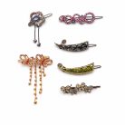 Jennifer Gibson Jewellery Cherry Chau Crystal Hair Slides 2158 (1) Vintage Cherry Chau Crystal Hairslide Set