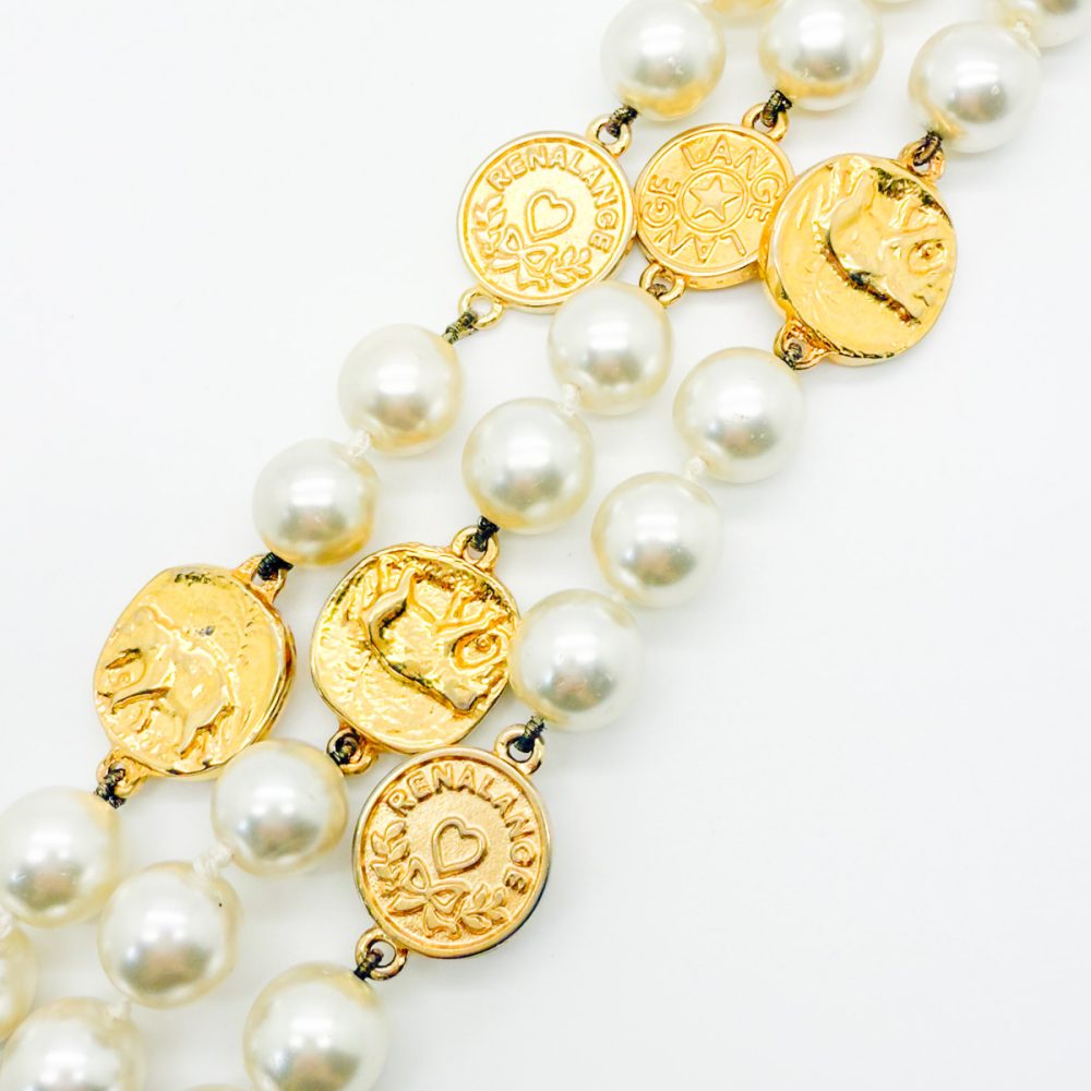 Vintage LANGE Statement Pearl Cuff