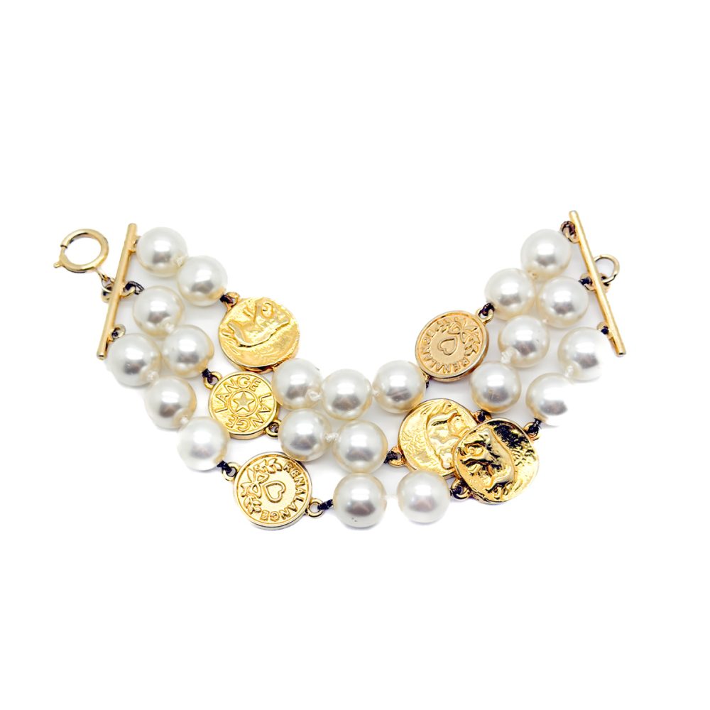 Vintage LANGE Statement Pearl Cuff