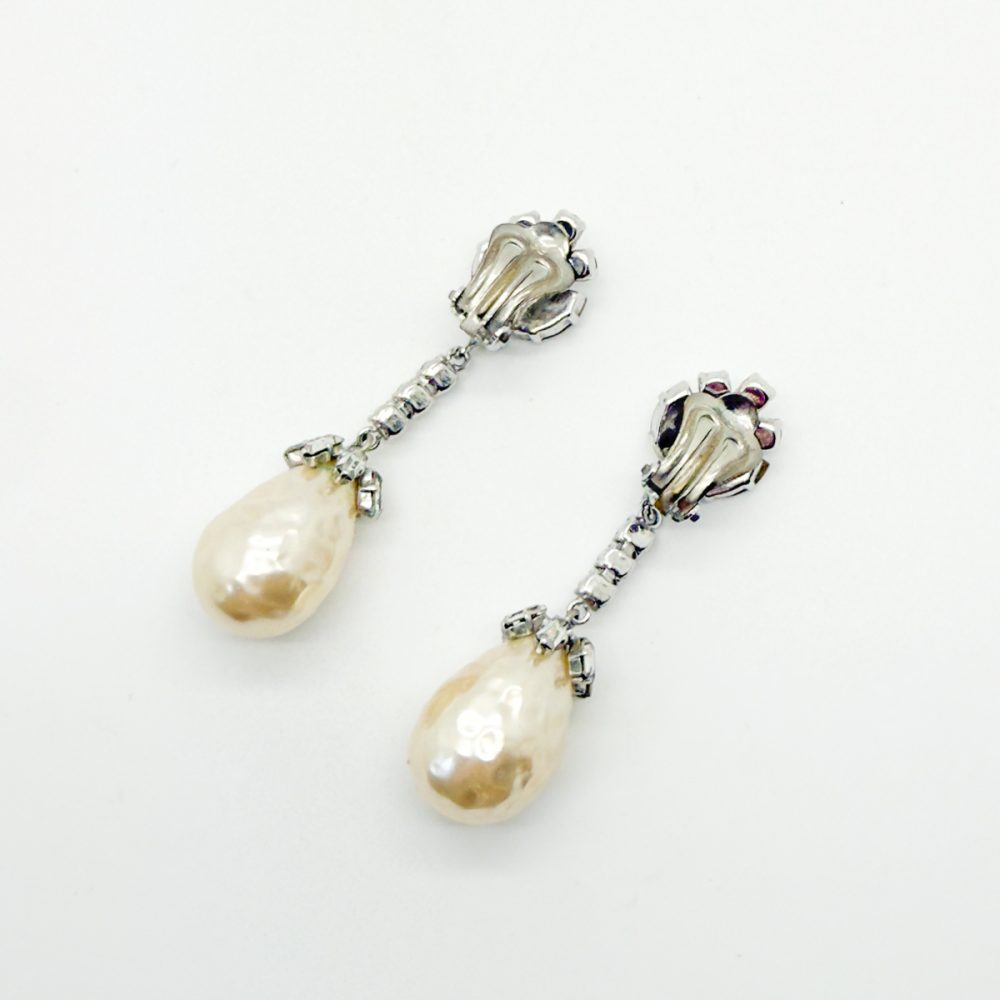 Vintage Otto Muller Pearl Drop Earrings