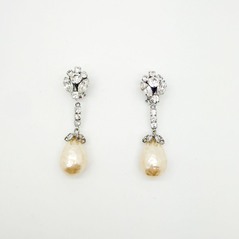 Vintage Otto Muller Pearl Drop Earrings