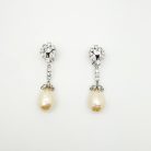 Jennifer Gibson Jewellery 2174 (2) Vintage Otto Muller Pearl Drop Earrings