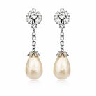 Jennifer Gibson Jewellery 2174 (3) Vintage Otto Muller Pearl Drop Earrings