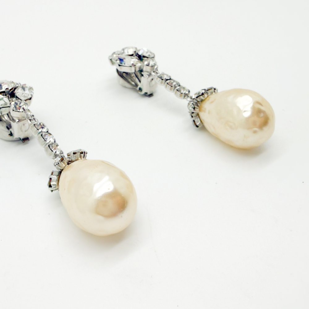 Vintage Otto Muller Pearl Drop Earrings