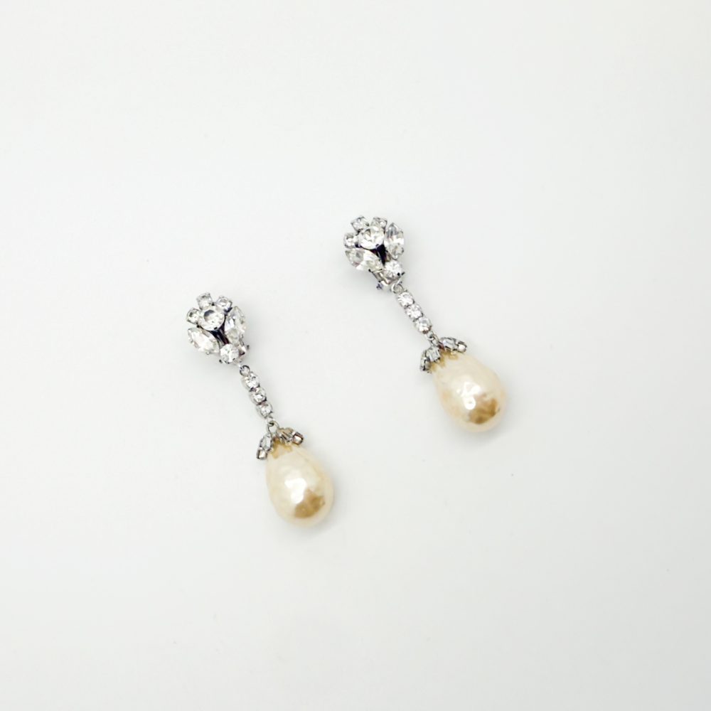 Vintage Otto Muller Pearl Drop Earrings