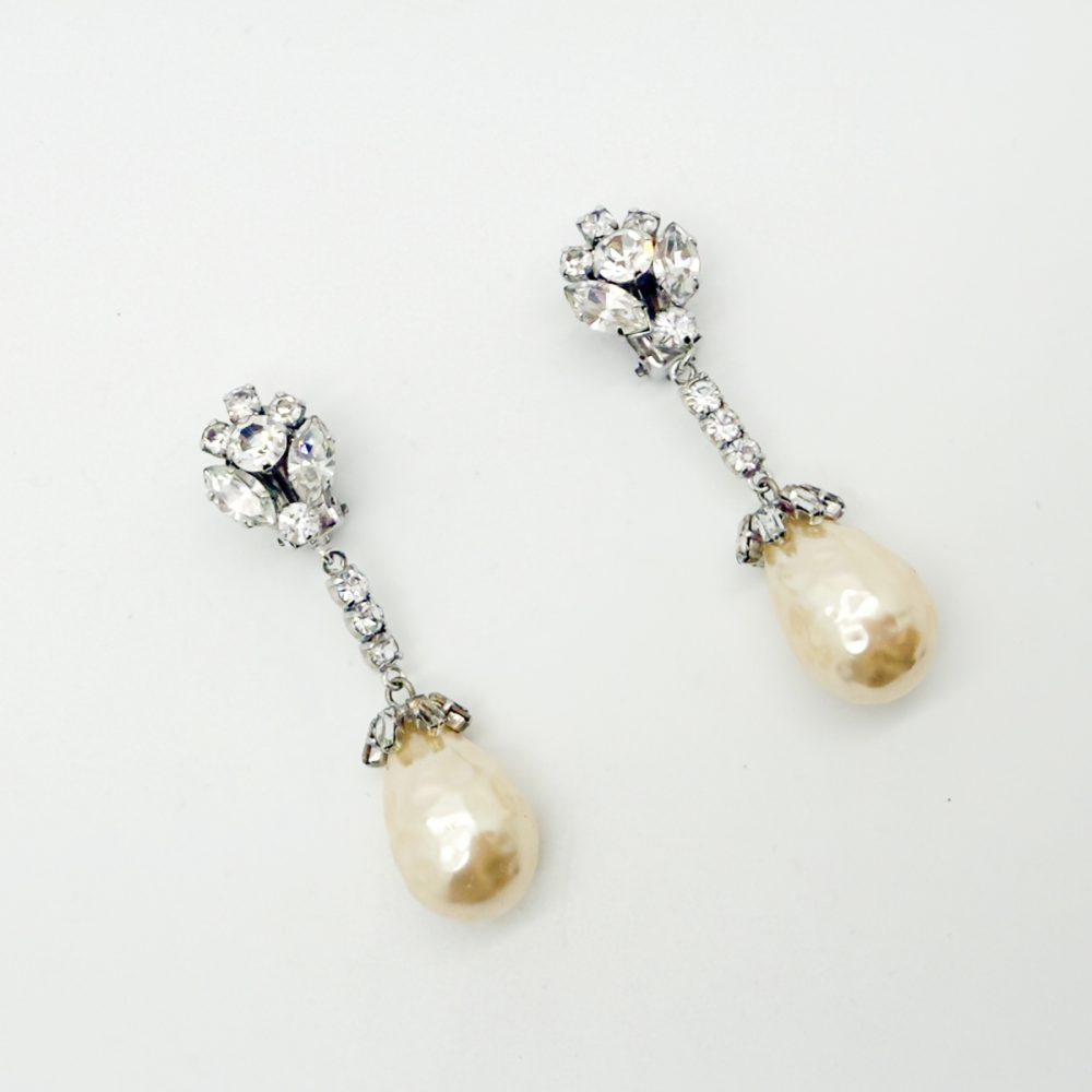 Vintage Otto Muller Pearl Drop Earrings