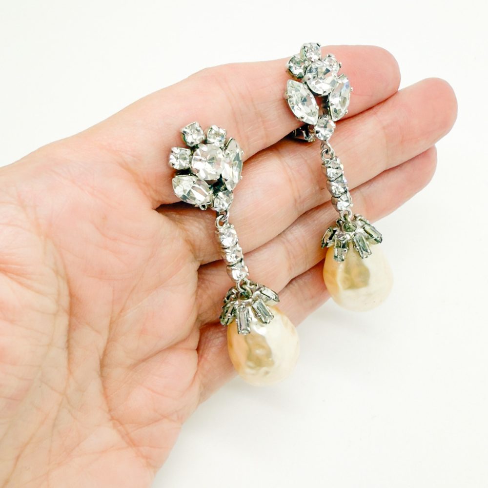Vintage Otto Muller Pearl Drop Earrings