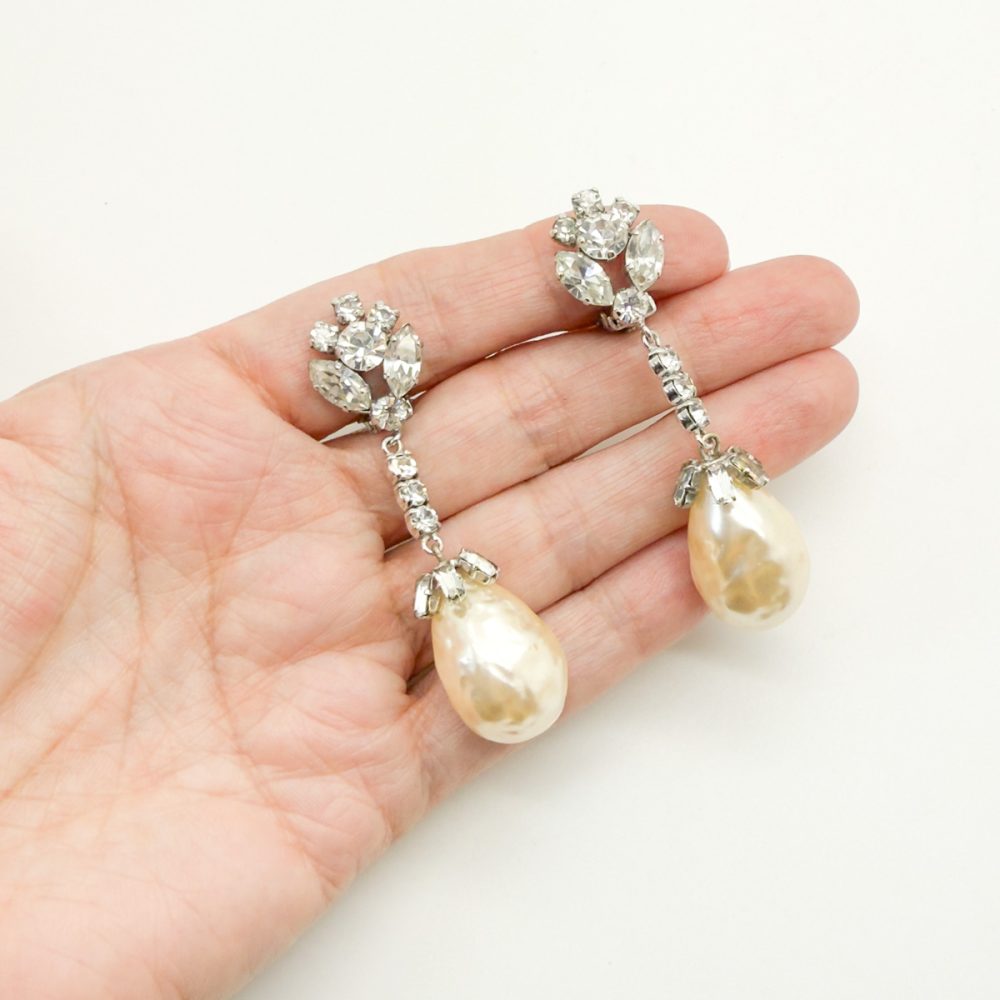 Vintage Otto Muller Pearl Drop Earrings