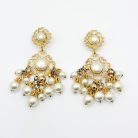 Jennifer Gibson Jewellery 2179 (10) Vintage Statement Pearl Chandelier Earrings