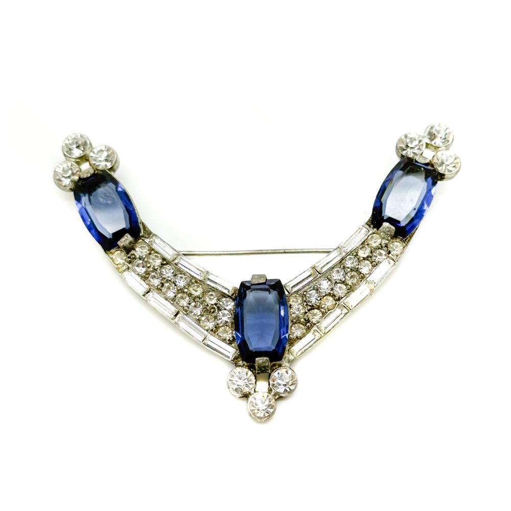 Antique Art Deco Sapphire Brooch