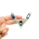 Jennifer Gibson Jewellery -2180 (3) Antique Art Deco Sapphire Brooch