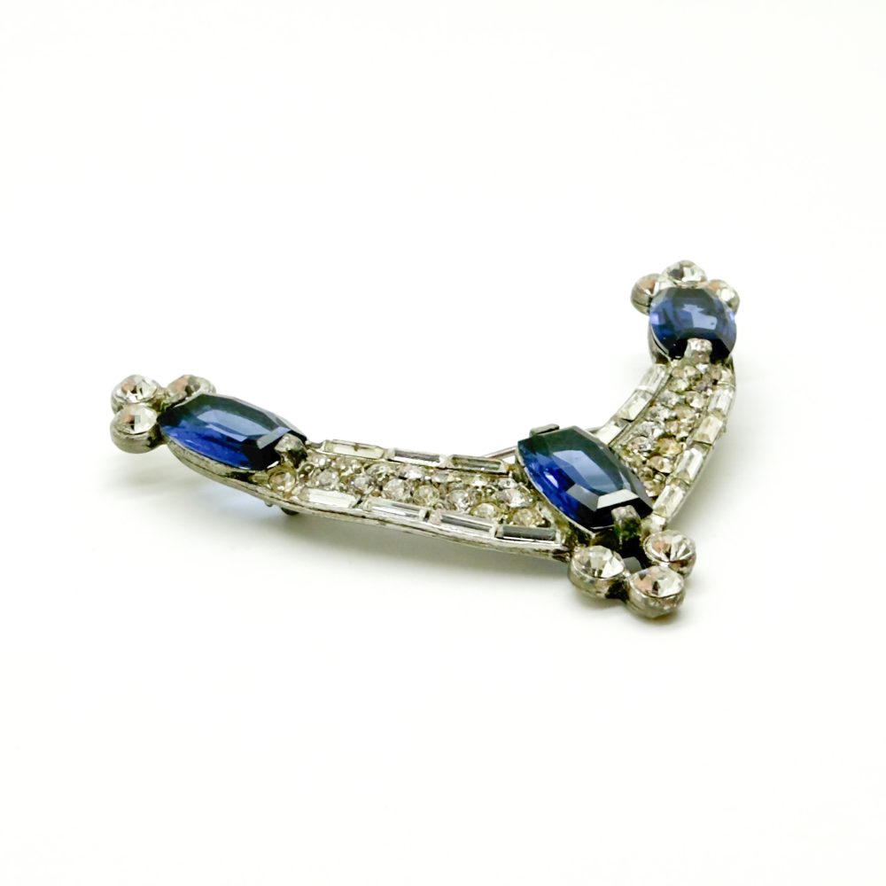 Antique Art Deco Sapphire Brooch