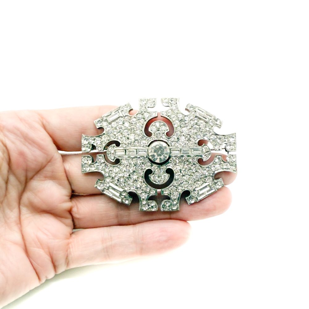 Antique Art Deco Plaque Brooch