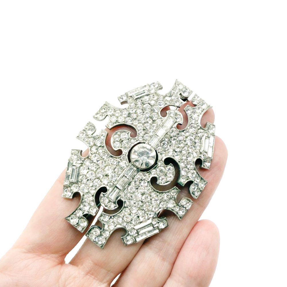 Antique Art Deco Plaque Brooch