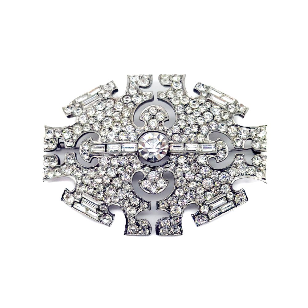Antique Art Deco Plaque Brooch