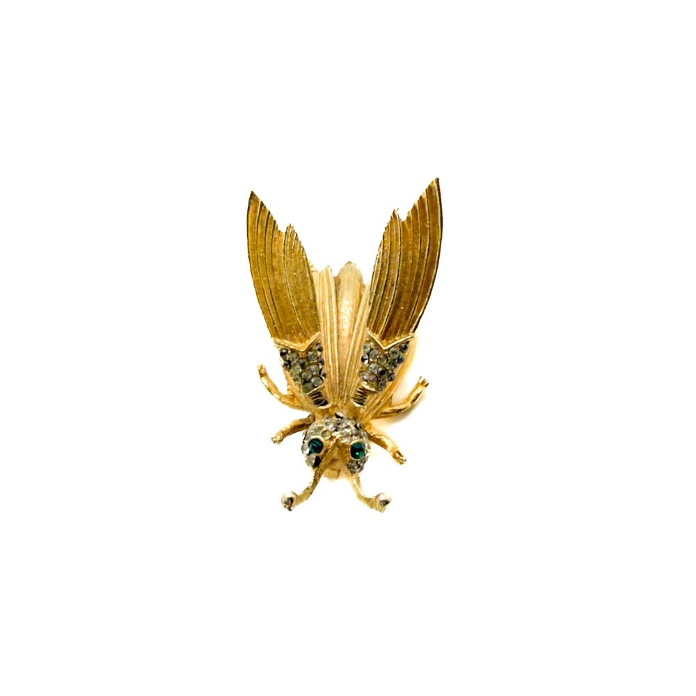 Hattie Carnegie En tremblant Bug Brooch