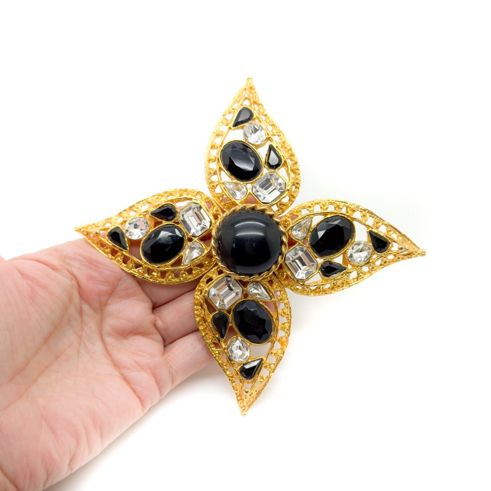 Vintage Huge Runway Star Brooch