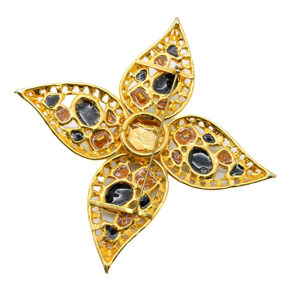 Vintage Huge Runway Star Brooch