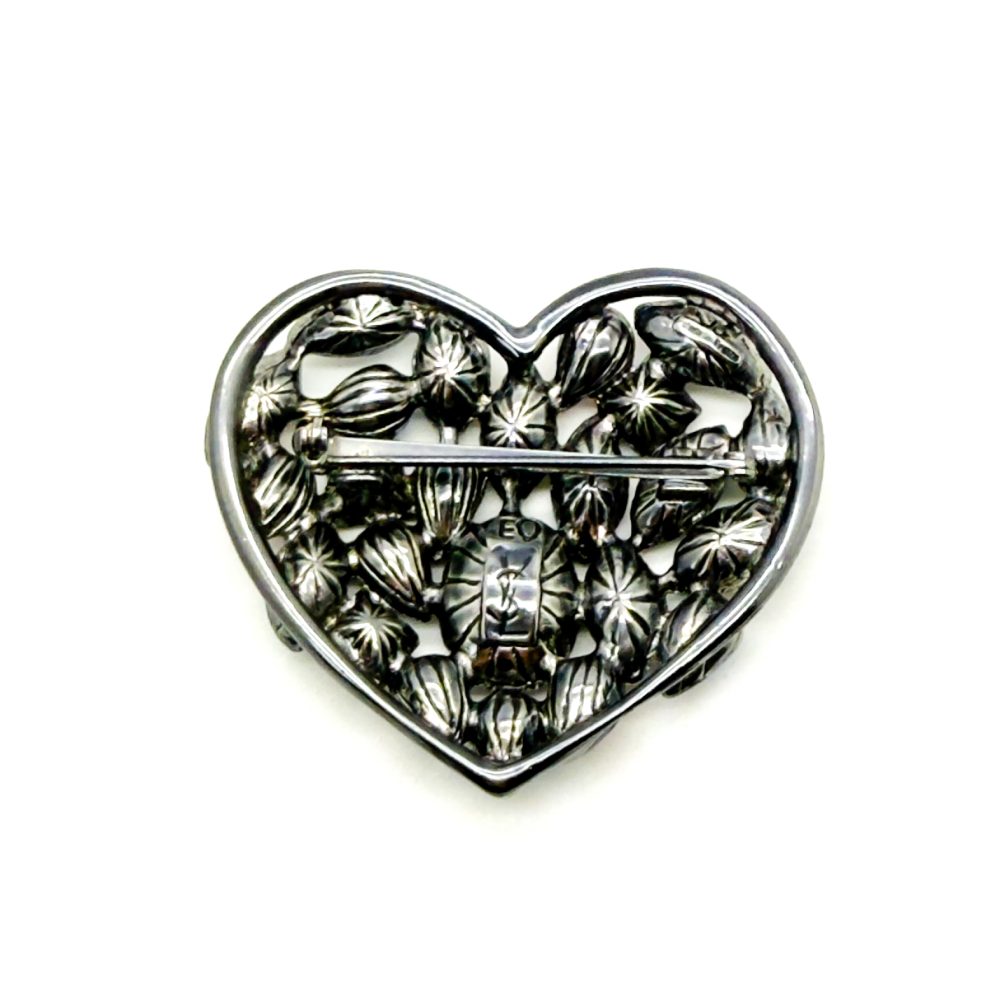 Vintage YSL Heart Brights Brooch