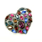 Jennifer Gibson Jewellery 2187 (6) Vintage YSL Heart Brights Brooch