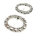 Jennifer Gibson Jewellery 2191 (3) Antique Georgian Cut Steel Buckle Pair
