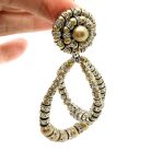 Jennifer Gibson Jewellery 2194 (1) Vintage French Rhondelle Hoop Earrings 1950s