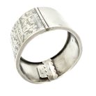 Antique Victorian Hallmarked Silver Ivy Leaf Bangle