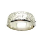 Jennifer Gibson Jewellery 2197 (3) Vintage Hallmarked Silver Foliate Bangle