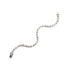 Jennifer Gibson Jewellery 2198 (1) Vintage Sterling Silver Crystal Line Bracelet