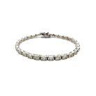 Jennifer Gibson Jewellery 2198 (5) Vintage Sterling Silver Crystal Line Bracelet